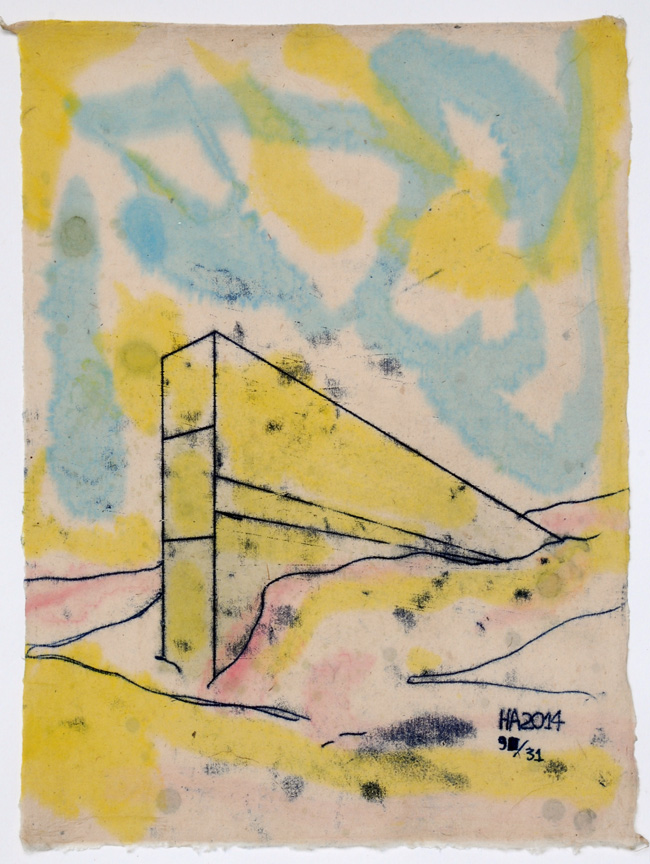 Global Seed Vault, Svalbard Monoprint 9/31